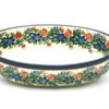 Polish Pottery Baker - Oval - Small - Garden Party 2 Polish Pottery Baker - Oval - Small - Garden Party -Polish Pottery shop ceramika artystyczna polish pottery baker oval small garden party 299 1535a p4306