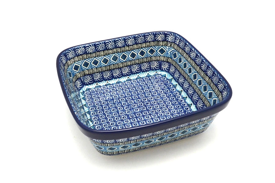 Polish Pottery Baker - Square - Aztec Sky