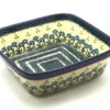 Polish Pottery Baker - Square - Blue Spring Daisy -Polish Pottery shop ceramika artystyczna polish pottery baker square blue spring daisy 430 614a p1537