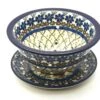 Polish Pottery Berry Bowl With Saucer - Primrose 1 Polish Pottery Berry Bowl With Saucer - Primrose -Polish Pottery shop ceramika artystyczna polish pottery berry bowl with saucer primrose 470 854a p1741