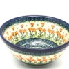 Polish Pottery Bowl - Large Nesting (7 1/2") - Peach Spring Daisy -Polish Pottery shop ceramika artystyczna polish pottery bowl large nesting 7 1 2 peach spring daisy 057 560a p2668