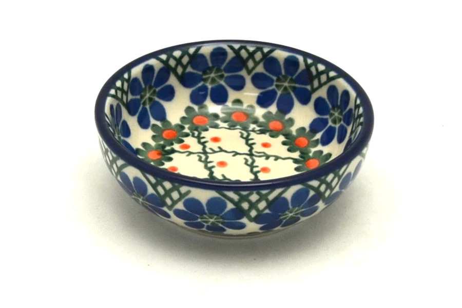 Polish Pottery Dish - Round Food Prep - Primrose 3 Polish Pottery Dish - Round Food Prep - Primrose