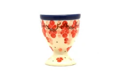 Polish Pottery Egg Cup - Pink Peppercorn