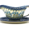 Polish Pottery Gravy Boat - Blue Bells 1 Polish Pottery Gravy Boat - Blue Bells -Polish Pottery shop ceramika artystyczna polish pottery gravy boat blue bells 239 1432a p6601