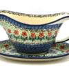 Polish Pottery Gravy Boat - Maraschino 2 Polish Pottery Gravy Boat - Maraschino -Polish Pottery shop ceramika artystyczna polish pottery gravy boat maraschino 239 1916a p7117