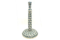 Polish Pottery Paper Towel Holder - Forget-Me-Knot