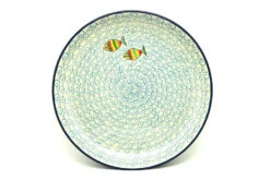 Polish Pottery Plate - 9 1/2" Luncheon - Rainbow Fish