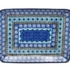 Polish Pottery Plate - Rectangular - Aztec Sky 2 Polish Pottery Plate - Rectangular - Aztec Sky -Polish Pottery shop ceramika artystyczna polish pottery plate rectangular aztec sky 111 1917a p5879