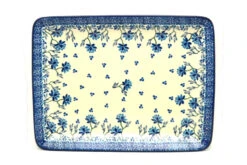 Polish Pottery Plate - Rectangular - Clover Field