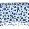 Polish Pottery Plate - Rectangular - Hidden Dragonfly -Polish Pottery shop ceramika artystyczna polish pottery plate rectangular hidden dragonfly 111 1443a p14652