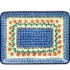 Polish Pottery Plate - Rectangular - Maraschino -Polish Pottery shop ceramika artystyczna polish pottery plate rectangular maraschino 111 1916a p4119