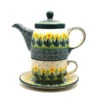 Polish Pottery Tea Time For One - Daffodil -Polish Pottery shop ceramika artystyczna polish pottery tea time for one daffodil 423 2122q p8199