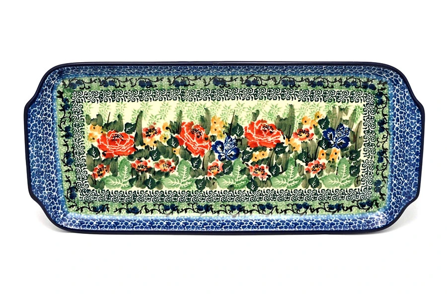 Polish Pottery Tray - Appetizer - 12" - Unikat Signature U4400 3 Polish Pottery Tray - Appetizer - 12" - Unikat Signature U4400